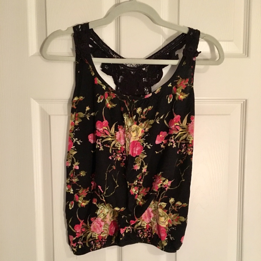 Floral Racerback Tank Top